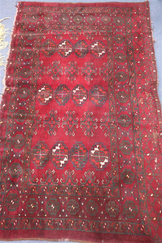 A small Bokhara rug 156cm x 91cm